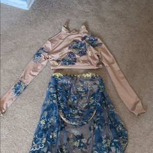 two piece custom dance costume